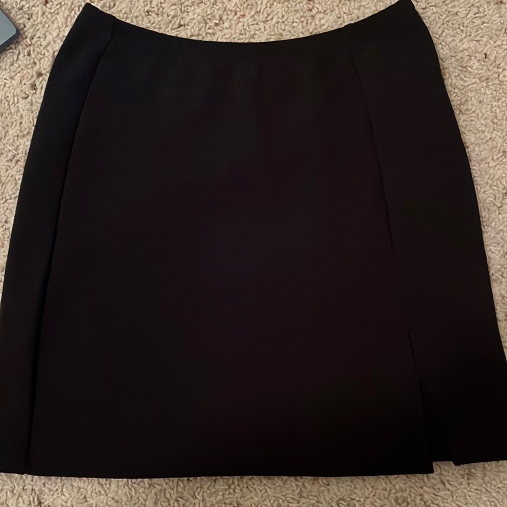 black shein mini skirt